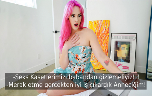 Pembe Saçlı Azgın Üvey Annesini Sike Sike Zevkten Boşaltıyor